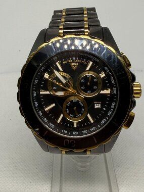 Swiss Legend Identity Model #SL-10614-BKBRA 47mm Chrono Men's Ceramic Watch